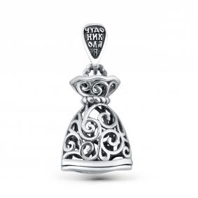 Подвеска из черненого серебра Иордань Б-П-568 Чудо Николая Б-П-568 Чудо Николая фото